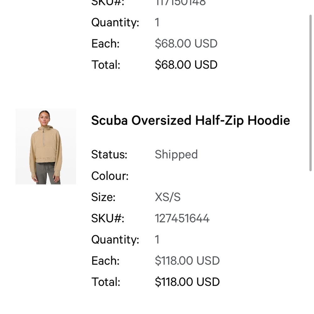 Lululemon Scuba Hoodie